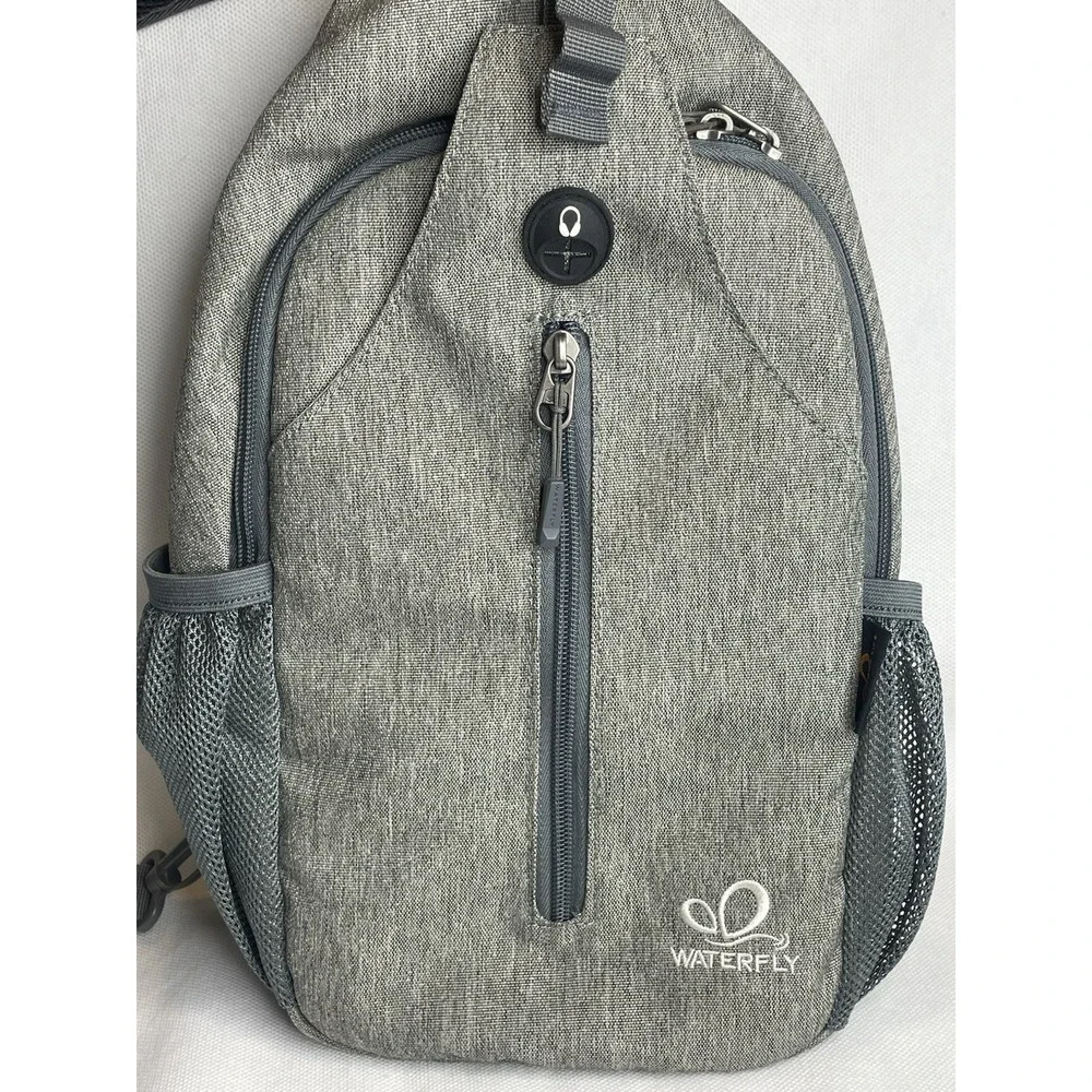 Waterfly Crossbody Sling Backpack Gray Travel Hiking Chest Bag Active Daypack